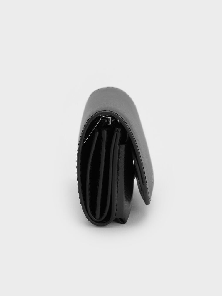 Enola Front Flap Wallet, Noir, hi-res