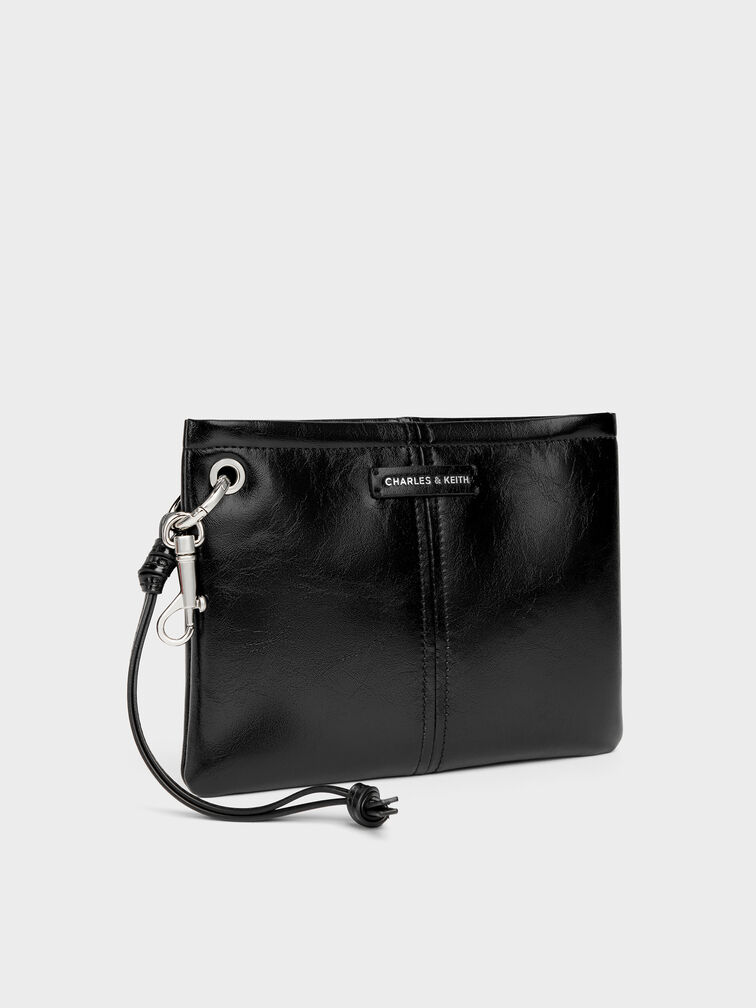 Noane Top-Zip Pouch, Noir, hi-res