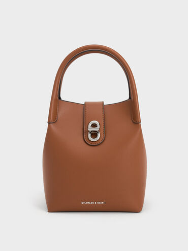 Aubrielle Bucket Bag, Tan, hi-res