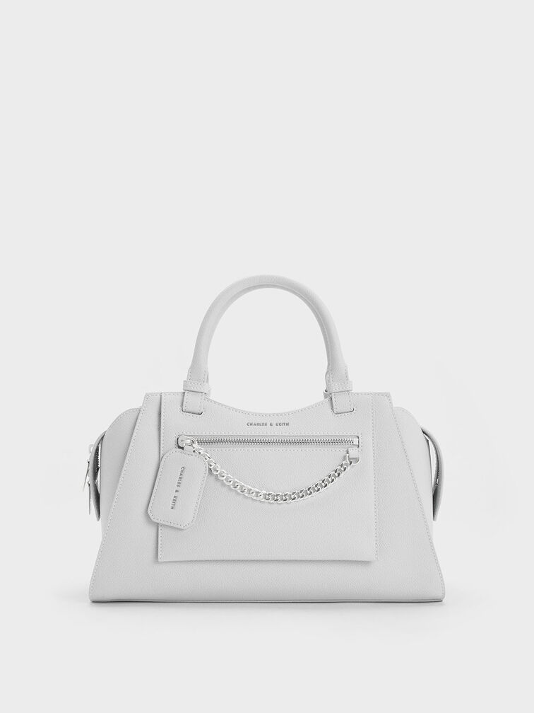 Avis Trapeze Tote Bag, Light Grey, hi-res