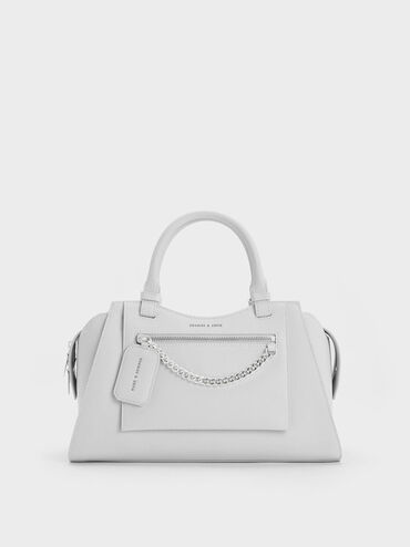 Avis Trapeze Tote Bag, Light Grey, hi-res