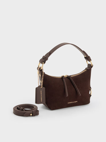Tatiana Tassel Hobo Bag, Espresso Brown, hi-res
