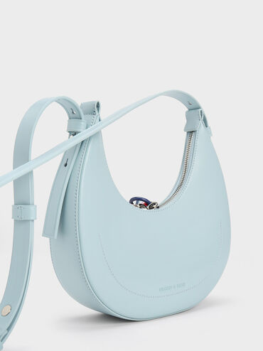 Carey Crescent Hobo Bag, Blue, hi-res