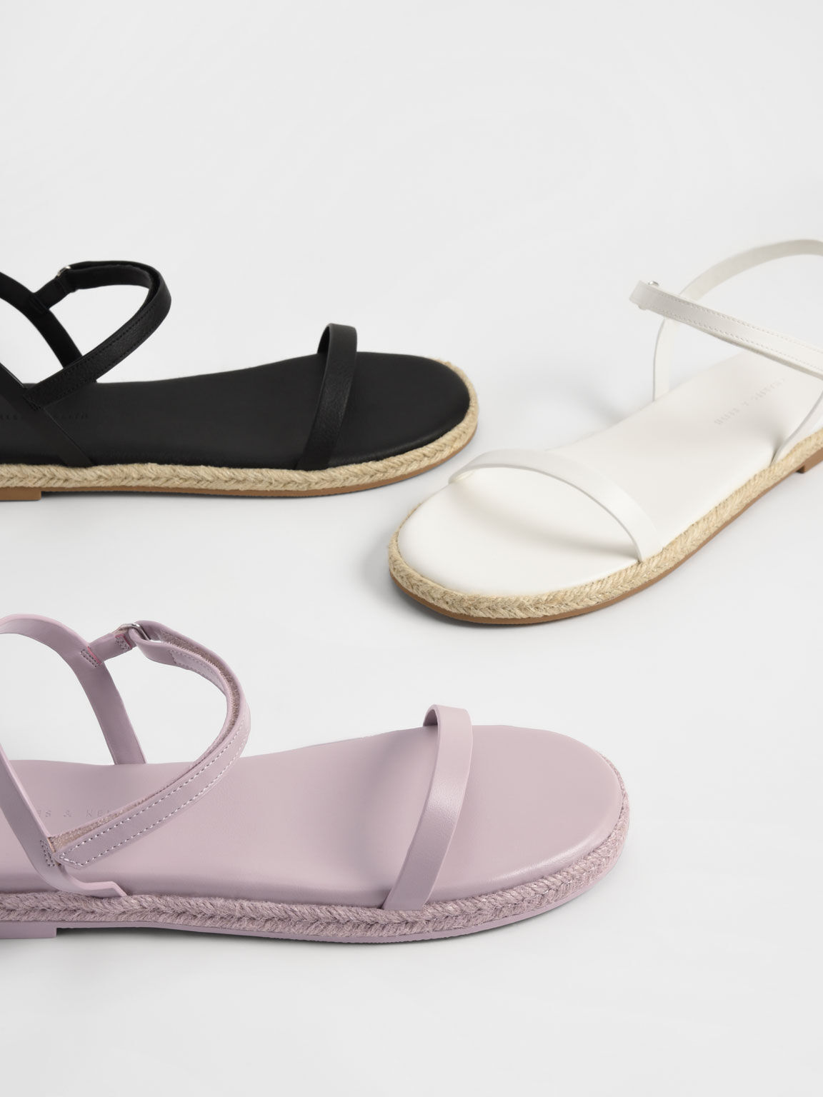 Flat espadrille sandals with ankle strap online