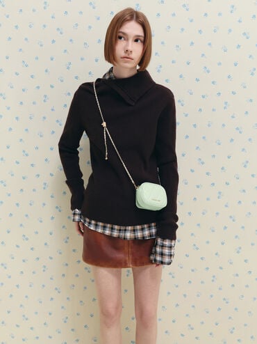 Arwen Quilted Mini Bag, Mint Green, hi-res