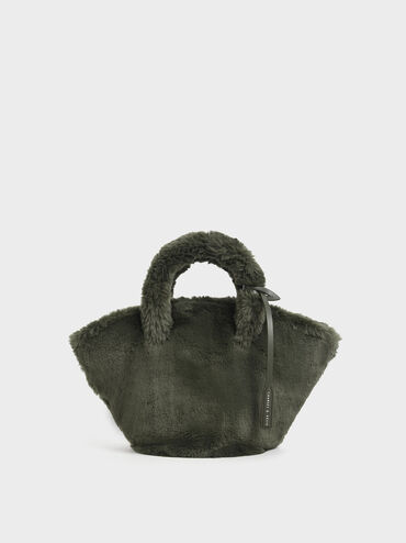Textured Trapeze Bag, Olive, hi-res