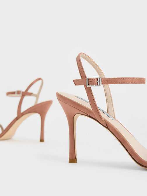 Ambrosia Textured Gem-Embellished Ankle-Strap Pumps, Nude, hi-res