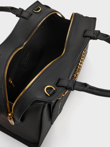 Avis Trapeze Tote Bag, Black, hi-res