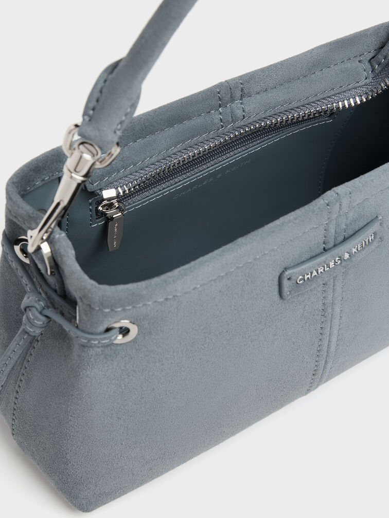 Noane Top Handle Bag, Smoky Blue, hi-res
