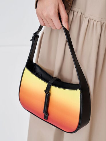 Cesia Ombre Shoulder Bag, Sunset, hi-res