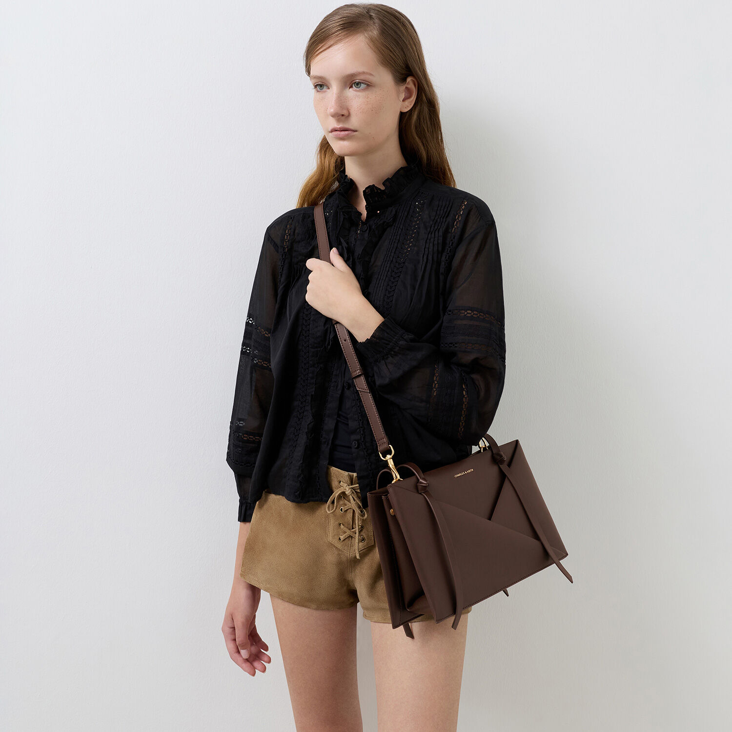 Espresso Brown Midori Geometric Tote Bag - Espresso Brown