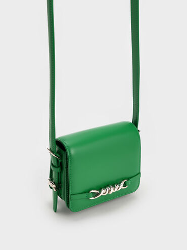 Mini Henrietta Shoulder Bag, Green, hi-res