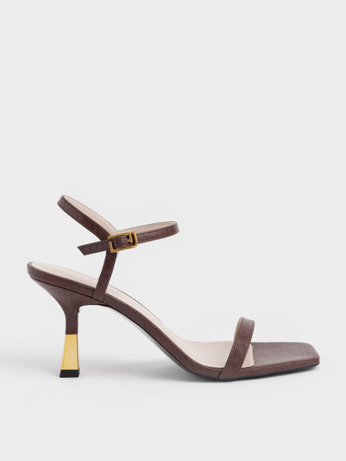 Low Heels Sandals, Brown Leather F3347W, Brenda Zaro