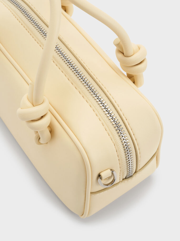 Sammie Knotted-Handle Elongated Bag, Butter Yellow, hi-res