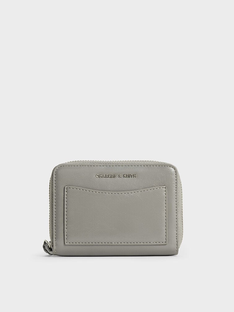 Xylia Zip-Around Wallet, Grey, hi-res