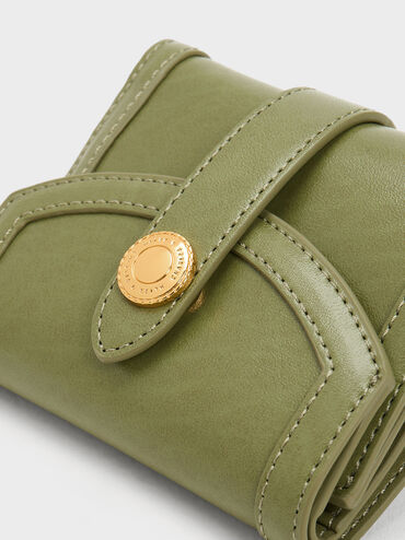 Este Belted Small Wallet, Olive, hi-res