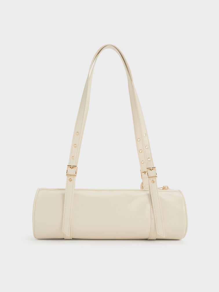 Rey Elongated Shoulder Bag, Cream, hi-res