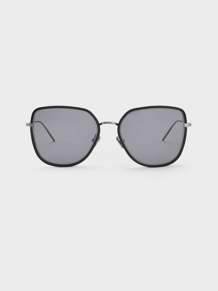 Lisbeth Butterfly Sunglasses, Noir, hi-res