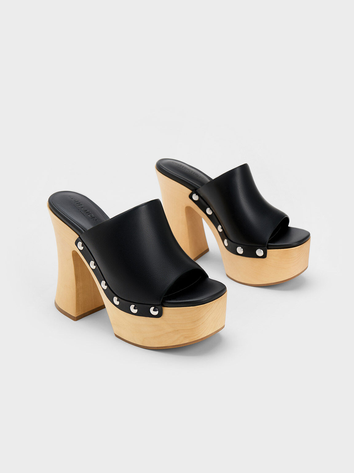 Tabitha chunky flatform sandals in sale black