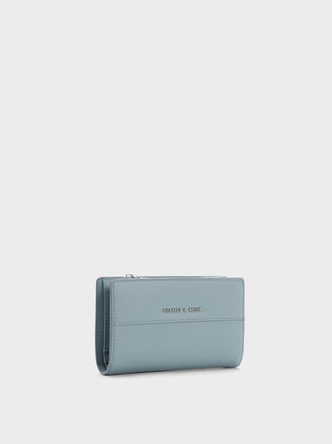 Cadence Top-Zip Wallet, Slate Blue, hi-res