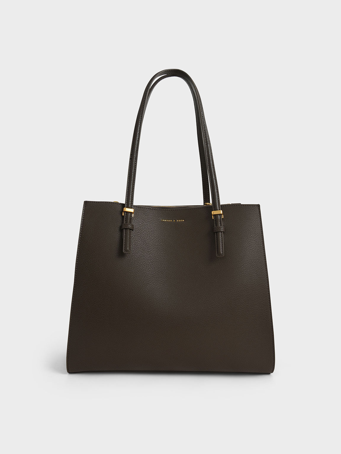 Charles and keith large structured tote bag clearance