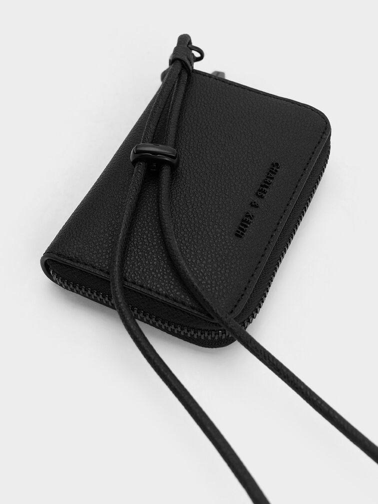 Errya Zip-Around Wallet, Jet Black, hi-res