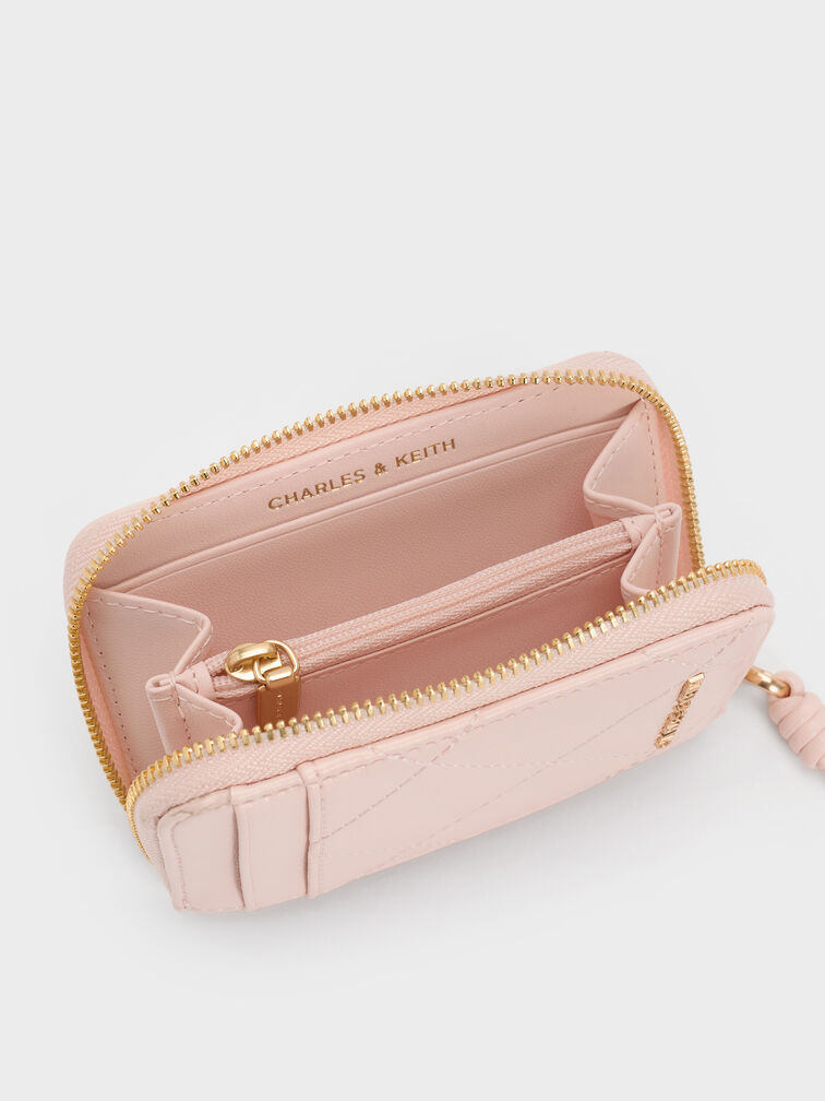 Apfra Quilted Wristlet, Pink, hi-res