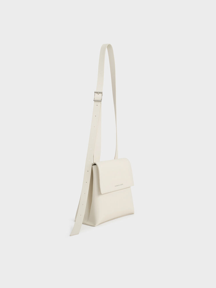 Marceline Trapeze Crossbody Bag, Cream, hi-res