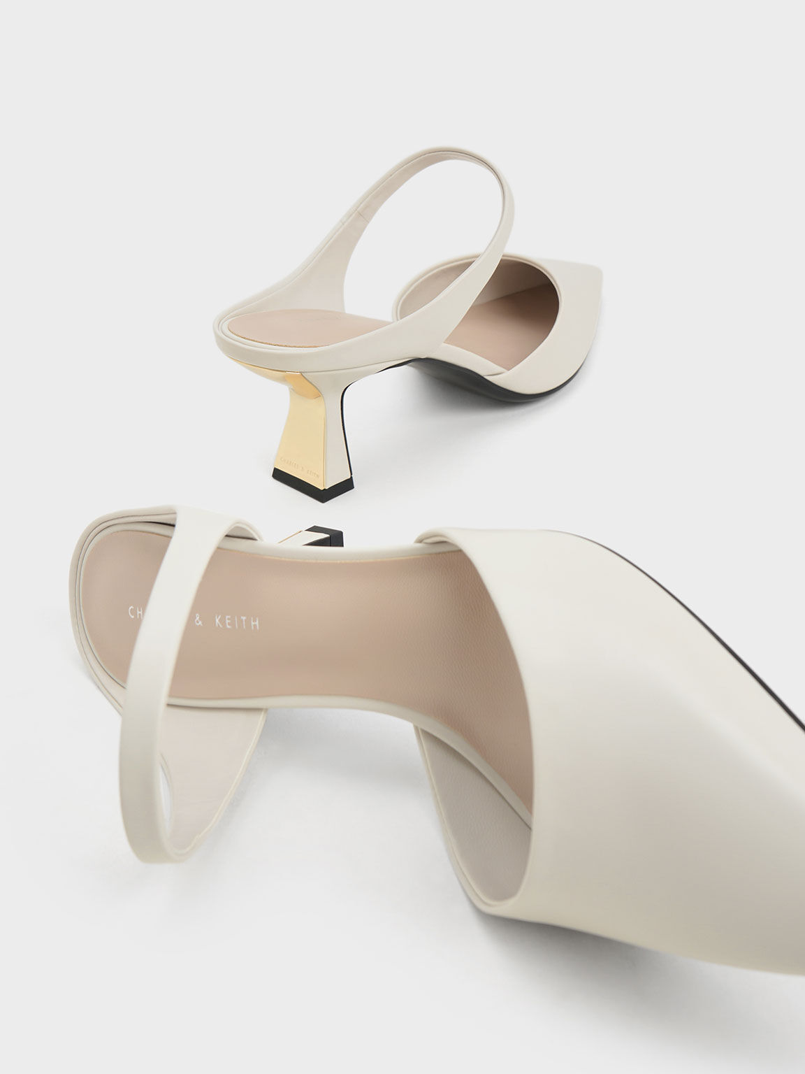 White low heel mules new arrivals