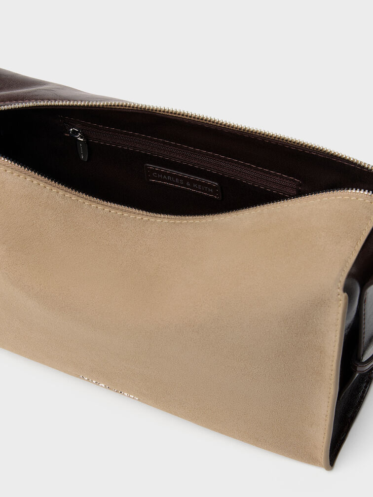 Caelan Slouchy Shoulder Bag, Sand, hi-res