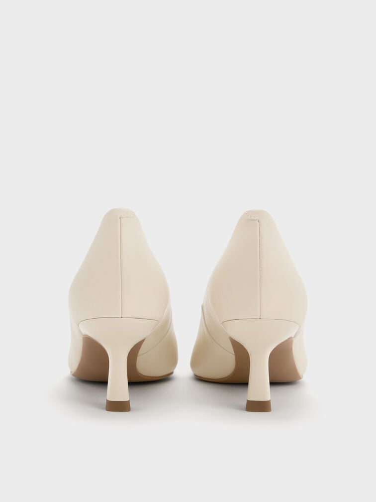 Emmy Pointed Kitten Heel Pumps, Chalk, hi-res