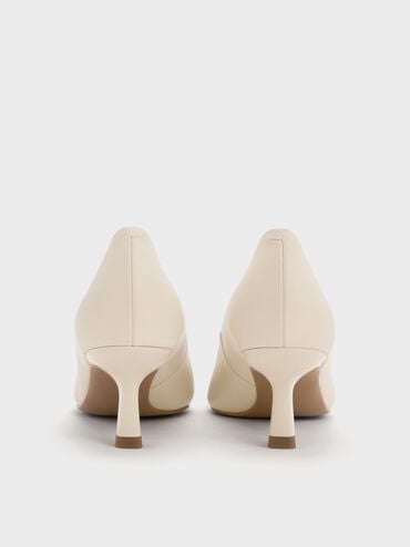 Emmy Pointed Kitten Heel Pumps, Chalk, hi-res
