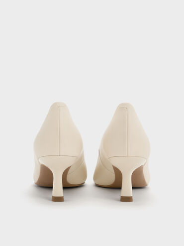 Emmy Pointed Kitten Heel Pumps, Chalk, hi-res