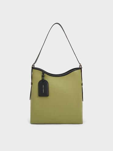 Naomi Slouchy Hobo Bag, Olive, hi-res