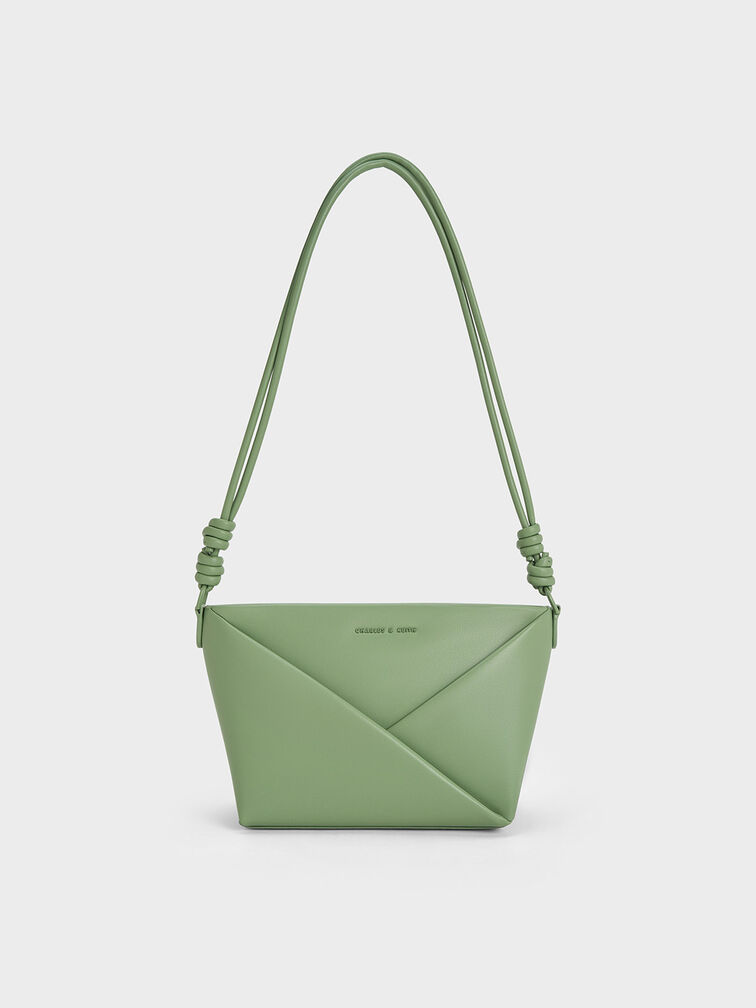 Midori Geometric Crossbody Bag, Green, hi-res