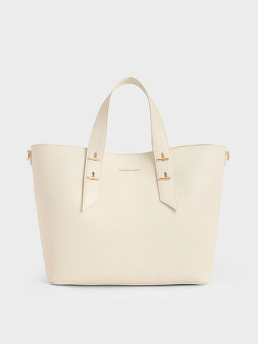 Shania Tote Bag, Cream, hi-res