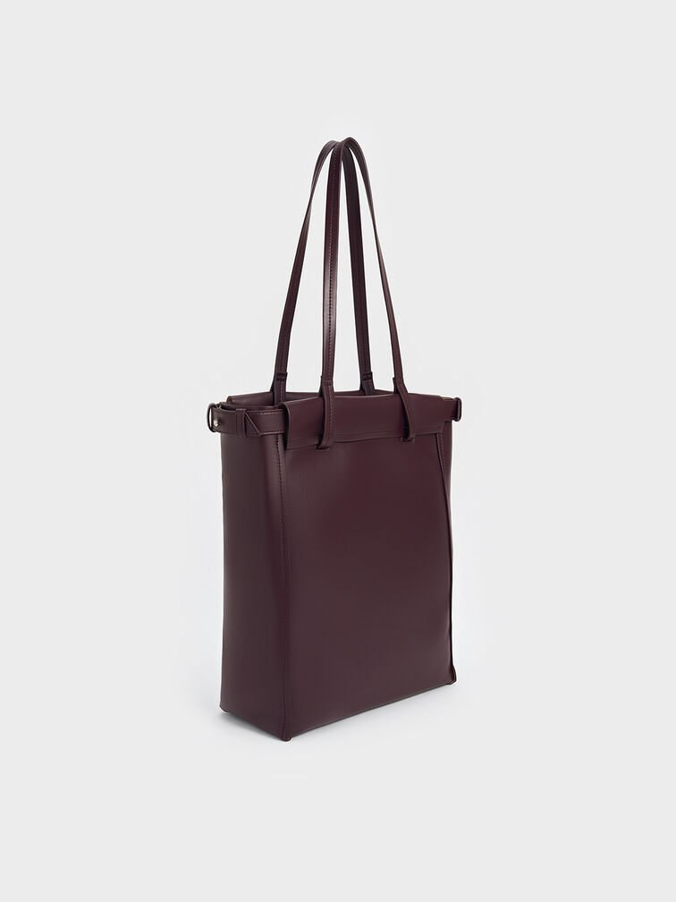 Ellis Tote Bag, Plum, hi-res