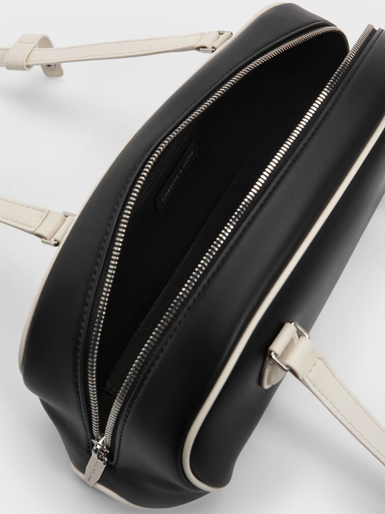 Nelly Two-Tone Elongated Shoulder Bag, Multi, hi-res