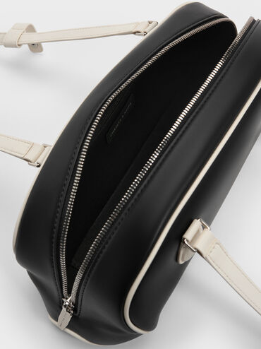 Nelly Two-Tone Elongated Shoulder Bag, Multi, hi-res