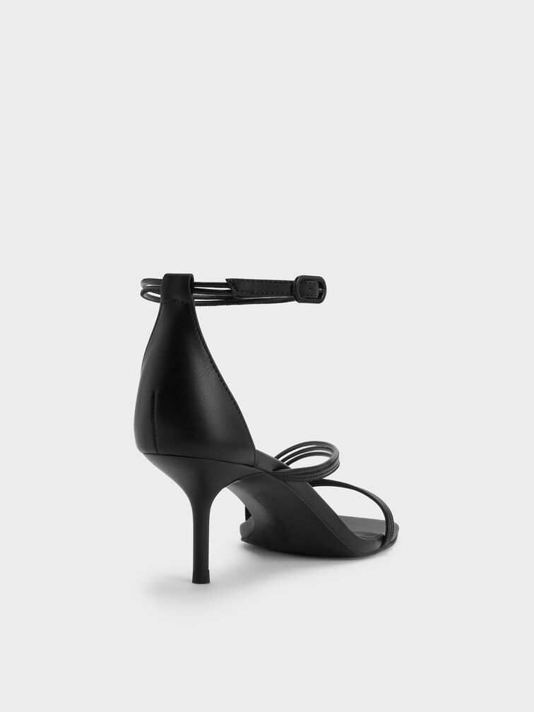 Fianna Ankle-Strap Stiletto Sandals, Black, hi-res