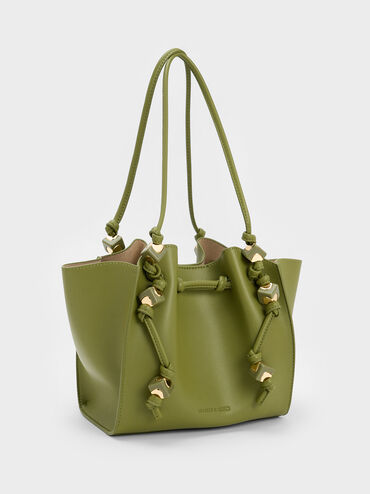 Cube Trapeze Tote Bag, Pistachio, hi-res