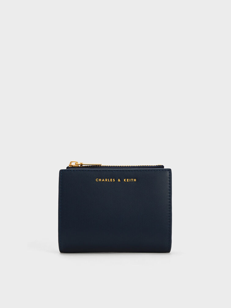 Harmonee Top Zip Small Wallet, Navy, hi-res