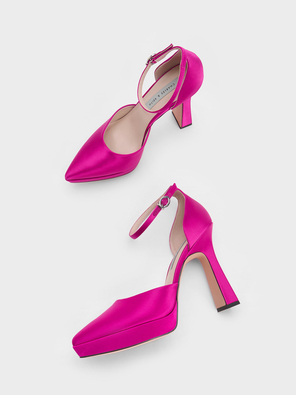 Fuchsia pink 2025 heels women's shoes