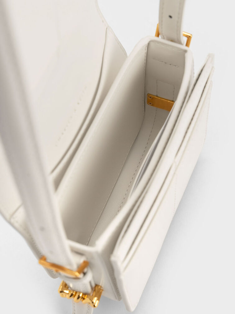 Mini Henrietta Shoulder Bag, Cream, hi-res