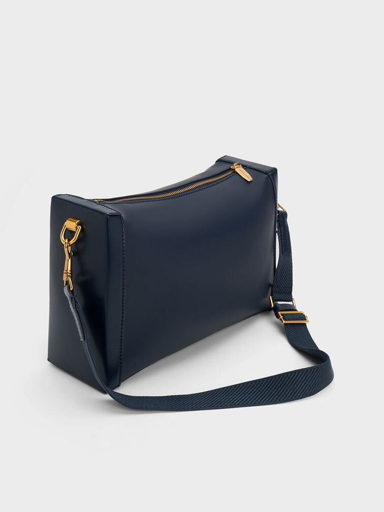 Cordele Slouchy Shoulder Bag, Navy, hi-res