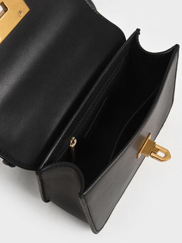 Raleigh Top Handle Bag, Black, hi-res
