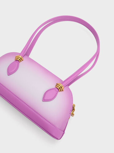 Trudy Ombre Elongated Handle Shoulder Bag, Purple, hi-res