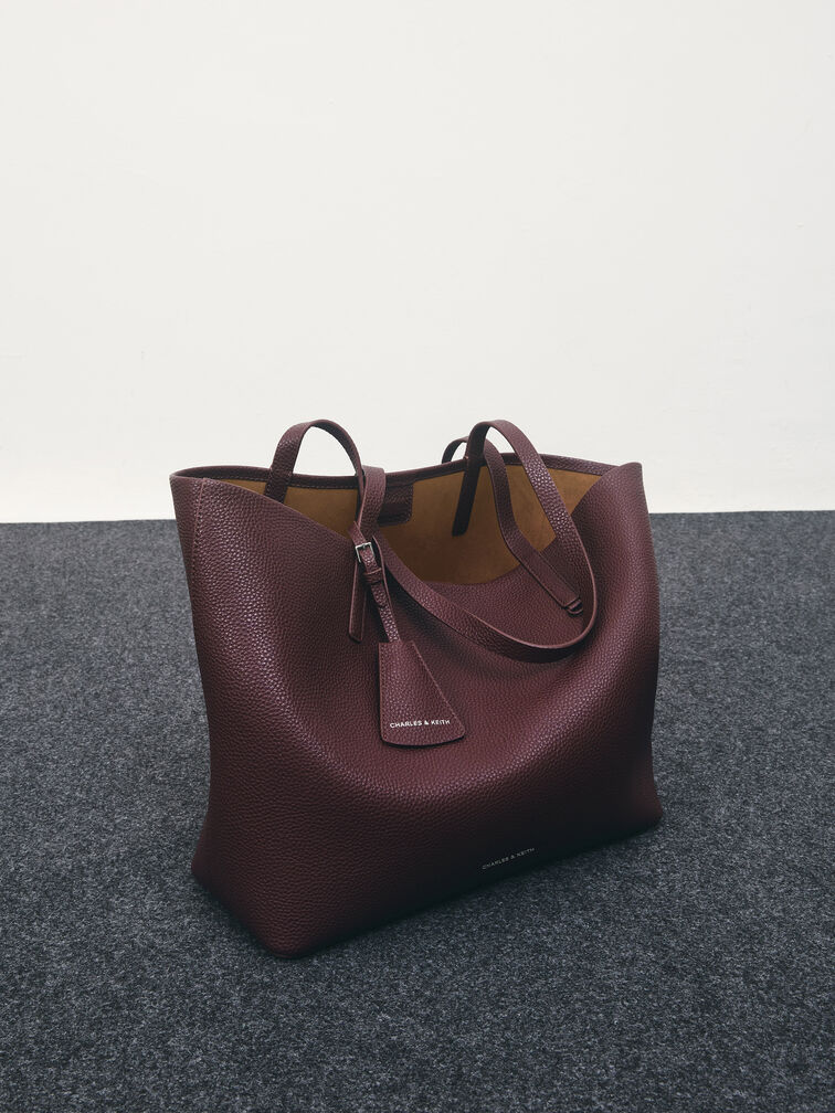 Beryl Tote Bag, Wineberry Red, hi-res