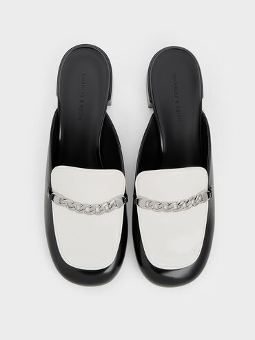 Two-Tone Chain-Link Mules, Multi, hi-res