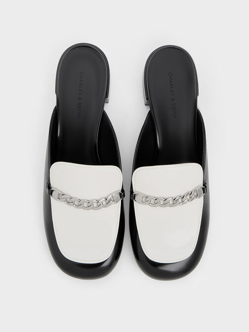 Two-Tone Chain-Link Mules, Multi, hi-res